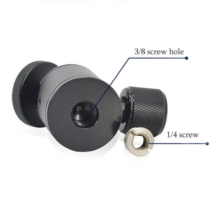 BH-900 Mini Desktop Aluminum Alloy Tripod Mini Ball Head 360 Degree Pan 90 Degree Tilt Tripod