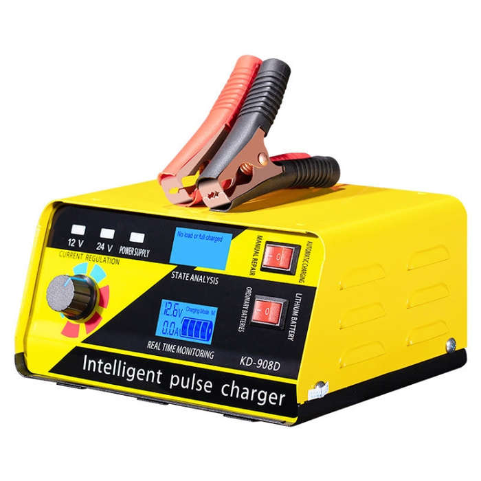 KD-908D Lead-Acid Battery Intelligent Repair Charger Car Battery Charger UK Plug