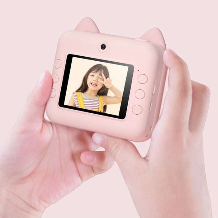 P1 No Card Children Instant Camera1200W Front And Rear Dual-Lens Mini Print Photographic Digital ...
