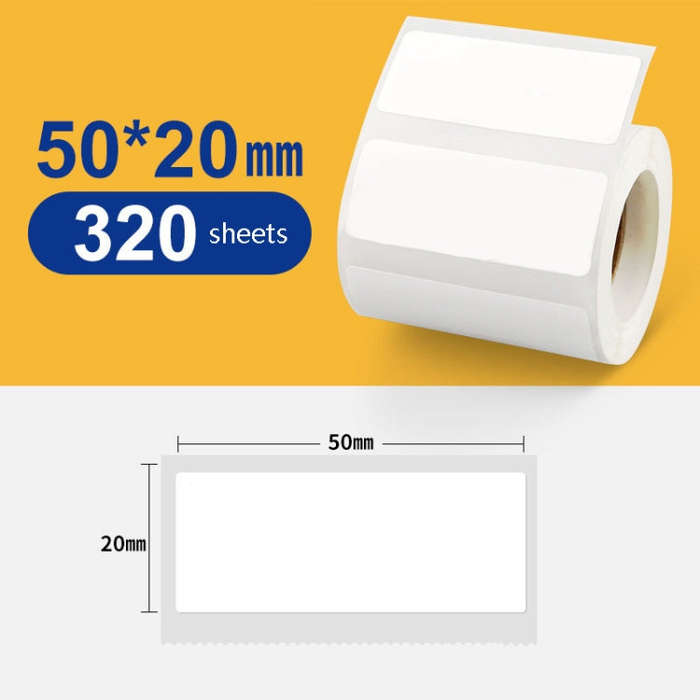 Thermal Label Paper Self-Adhesive Paper Fixed Asset Food Clothing Tag Price Tag for NIIMBOT B11 /...