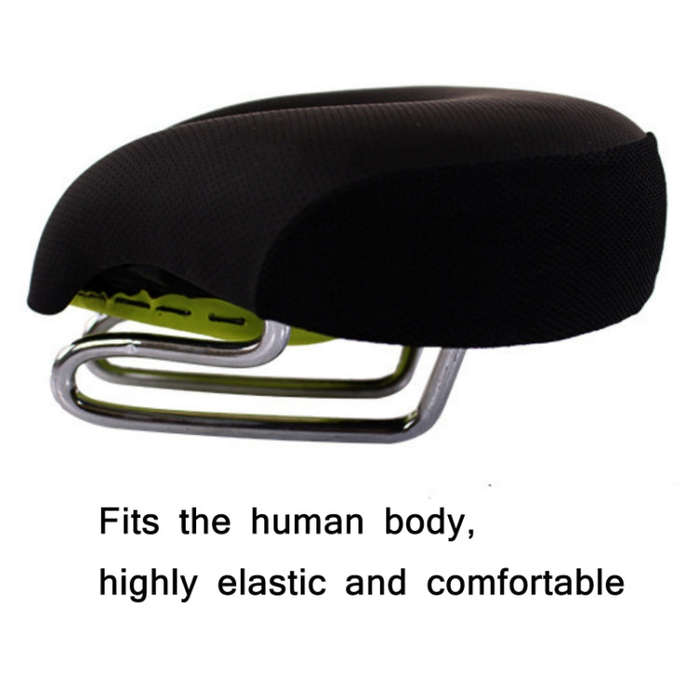 Bicycles Soft Saddle Mountain Bikes Thick Shock Absorption & Comfortable Seat Accessories(Black Red)