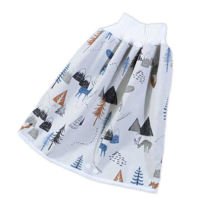 Baby Water-Proof And Leak-Proof Cloth Diapers Children Washable Cotton Cloth Bed-Wetting Skirt Pa...