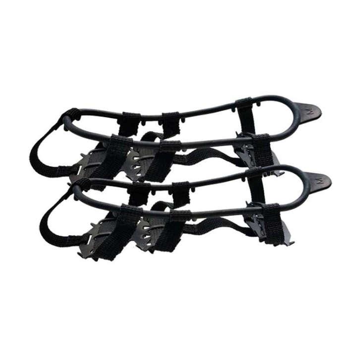Outdoor 24-Tooth Reinforced Crampons Non-Slip Shoe Covers Snow Claws Winter Hiking Shoes Spikes C...