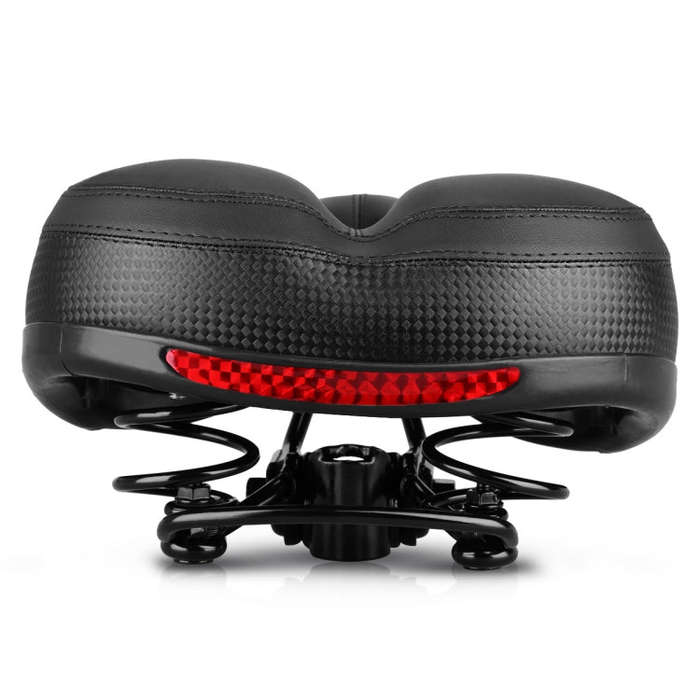 Reflective Spring Saddle Mountain Bike Seat Bicycle Seat Bicycle Seat(Black)