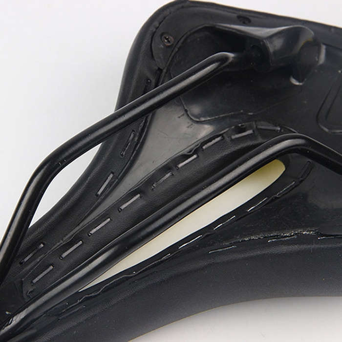 Mountain Bike Saddle Road Bike Folding Car Seat Cushion Cycling Equipment, Colour: Black Red(No S...