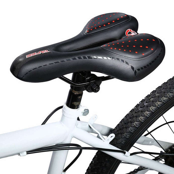 YAFEE YF-1034-4 Silicone Seat Cushion Mountain Bike Saddle Bicycle Elastic Cushion Bicycle Seat(B...