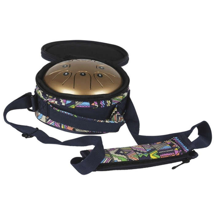 MEIBEITE 5.5-Inch C-Tune Sanskrit Drum Steel Tongue Empty  Worry-Free Drum(Golden)