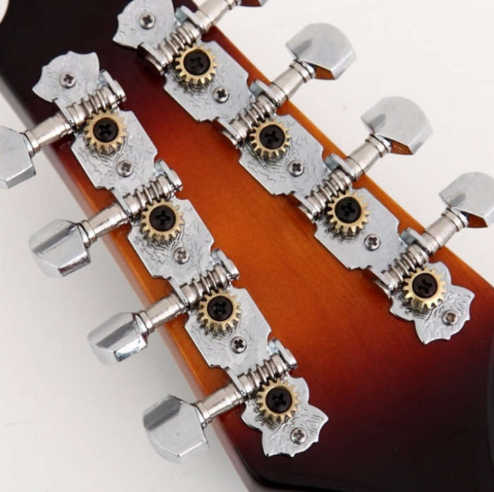 Guitar Knob Gear Type Snap Pegs Alloy Base Knobs(Y-06)
