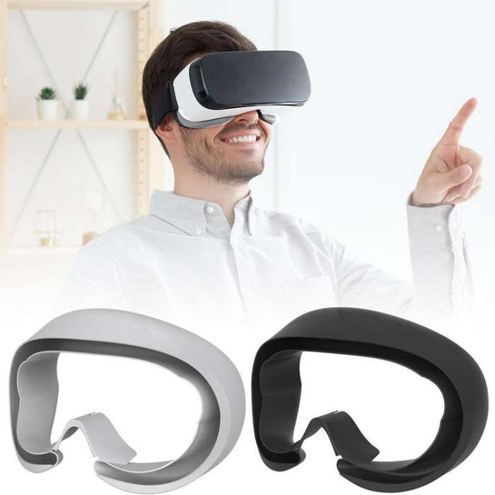 For Pico 4 VR Goggles Eye Pads  Silicone Protective Cover(Light Gray)