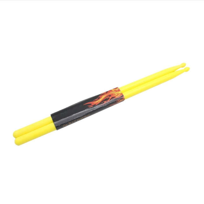 2 PCS Drumsticks Drum Kits Accessories Nylon Drumsticks, Colour: Yellow