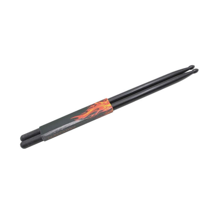 2 PCS Drumsticks Drum Kits Accessories Nylon Drumsticks, Colour: Black