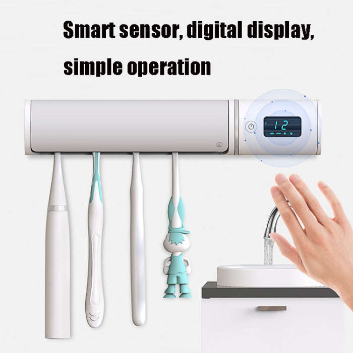 YZZ-XX01 Intelligent Sensor Toothbrush Sterilizer Automatically Turns On UVC Ultraviolet Steriliz...