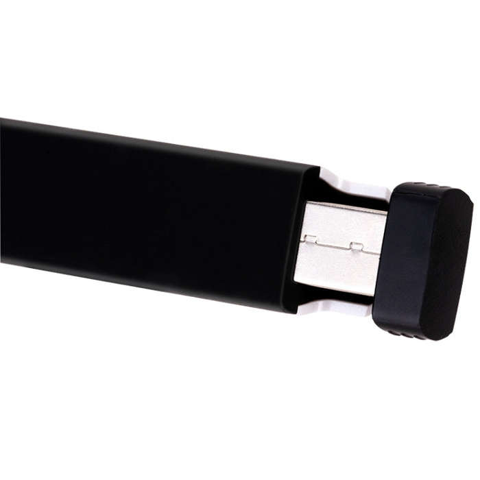 Deli 2.4G Flip Pen Business Presentation Remote Control Pen, Model: TM2801 Black (Red Light)