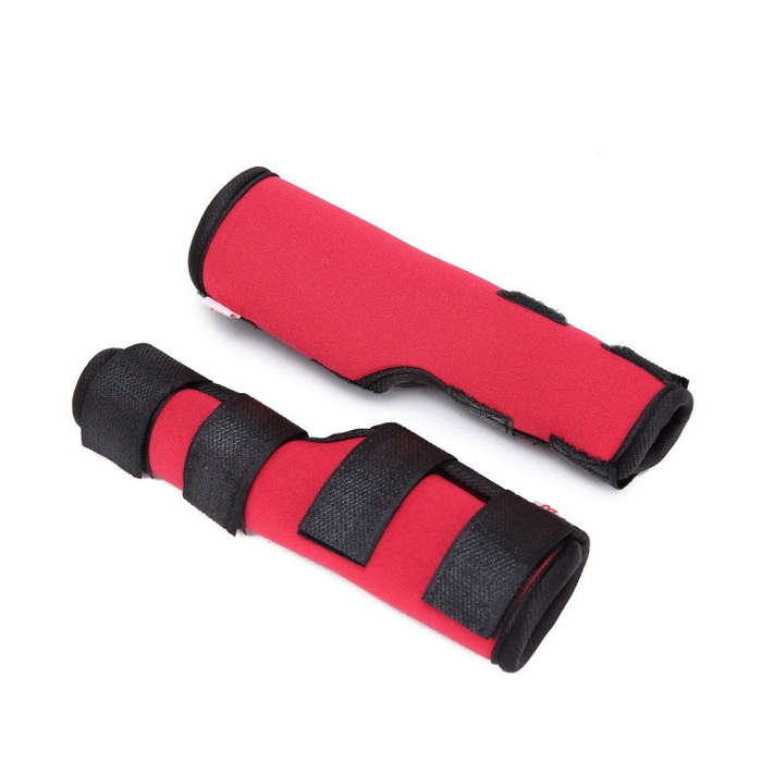 Pet Knee Pads Dog Leg Guards Pet Protective Gear Surgery Injury Sheath, Size: L(HJ02 Classic Red)