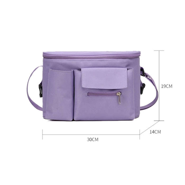 Multifunctional Stroller Hanging Bag Stroller Baby Bottle Water Bottle Bag Storage bag(Purple)