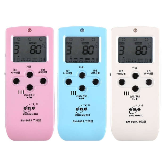 ENO EM-988A Electronic Vocal Rechargeable Metronome For Piano/Guitar/Drum/Guzheng/Violin(Blue)
