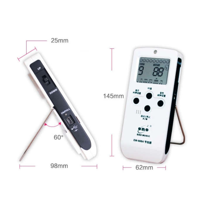 ENO EM-988A Electronic Vocal Rechargeable Metronome For Piano/Guitar/Drum/Guzheng/Violin(Pink)