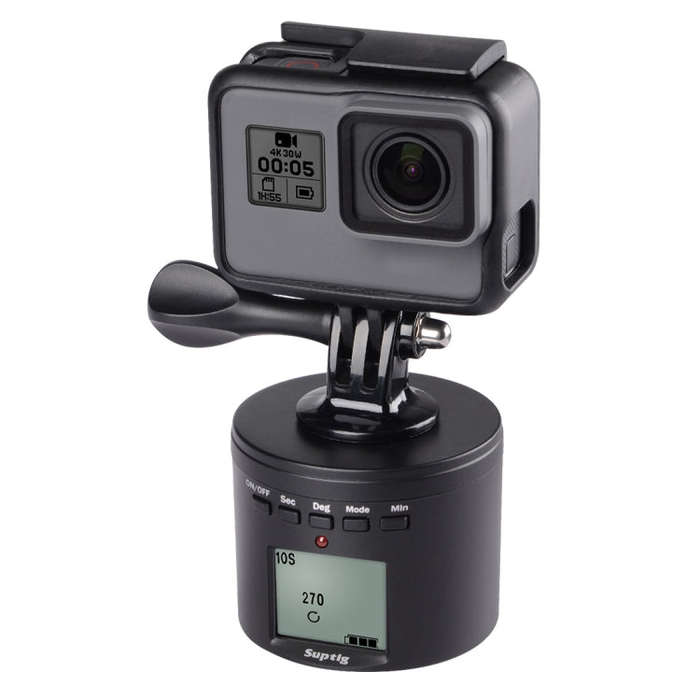Suptig RSX-350 360 Degree Panoramic-Head Power-driven Time Lapse Stabilizer Tripod Adapter Turnta...