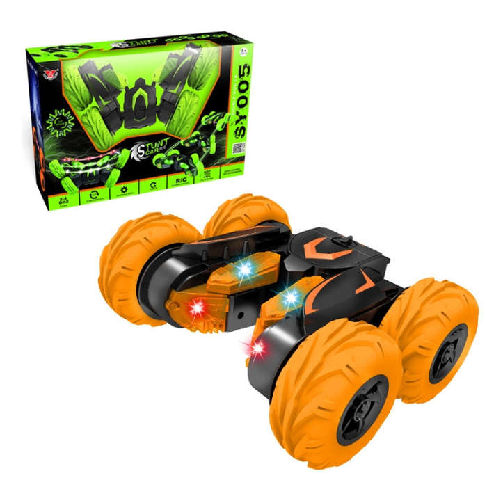 Double-Sided 360-Degree Lighting Stunt Car Climbing And Rolling Remote Control Off-Road Vehicle(B...