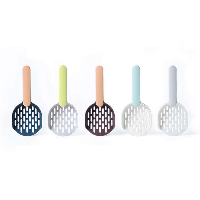 Cat Litter Shovel Filter Cat Shovel(White+Gray)