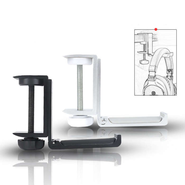 Headphone Bracket Internet Cafe Monitor Earphone Hanger Desktop Earphone Display Stand, Style: Pa...