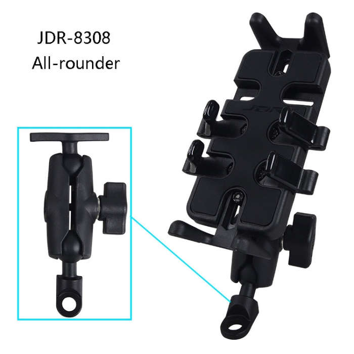 Motorcycle Multi-Function Mobile Phone Holder Adjustable Universal Locomotive Riding Anti-Shake F...