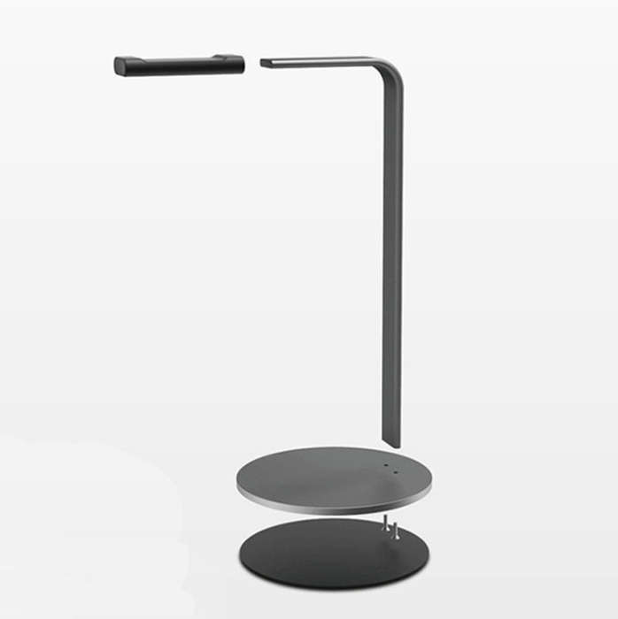 Aluminum Alloy Headphone Holder H-Stand Headphone Display Stand Headphone Storage Rack(Silver)