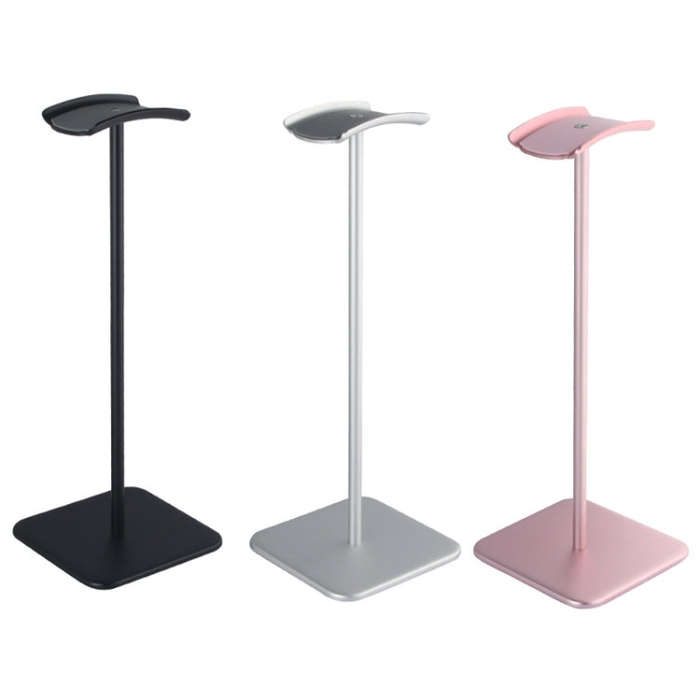 D6 Headset Aluminum Alloy Earphone Holder Internet Cafe Computer Headphone Hanger Display Shelf(S...