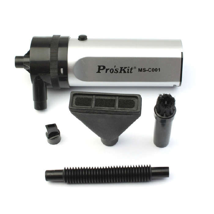ProsKit MS-C001 Mini Vacuum Cleaner Mobile Computer Keyboard Dust Collector Cleaning Tool(Black)