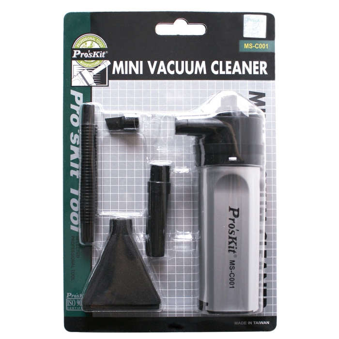 ProsKit MS-C001 Mini Vacuum Cleaner Mobile Computer Keyboard Dust Collector Cleaning Tool(Black)