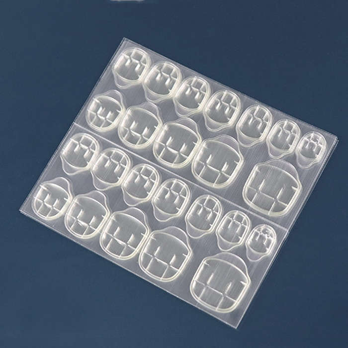 Ultra-thin 0.3mm Thick 100 Sheets Jelly Glue Nail Double-Sided Adhesive Film Yellow Glue Nail Sti...
