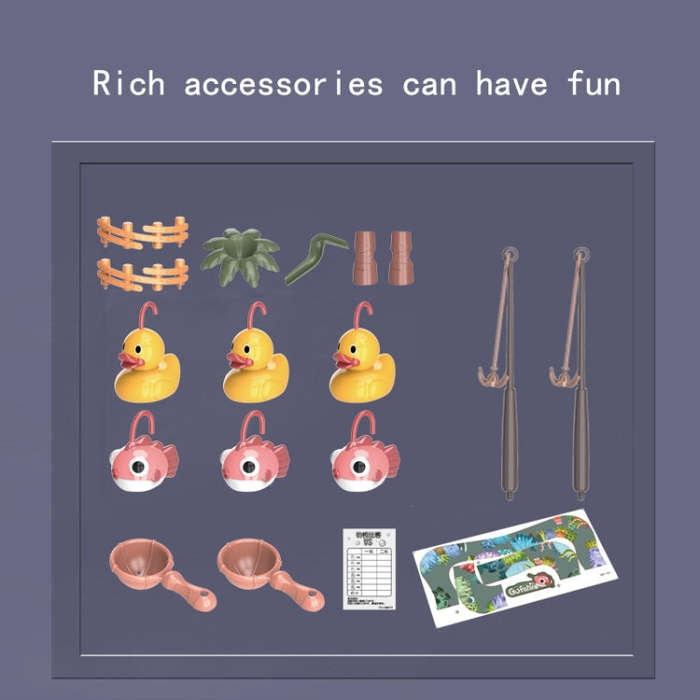 Play House Children Educational Electric Cycle Rotating Fishing Station Summer Water Game Toy Set...