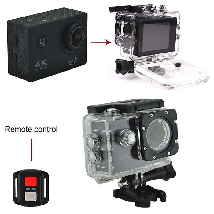 WIFI Waterproof Action Camera Cycling 4K camera Ultra Diving  60PFS Camera Helmet bicycle Cam und...