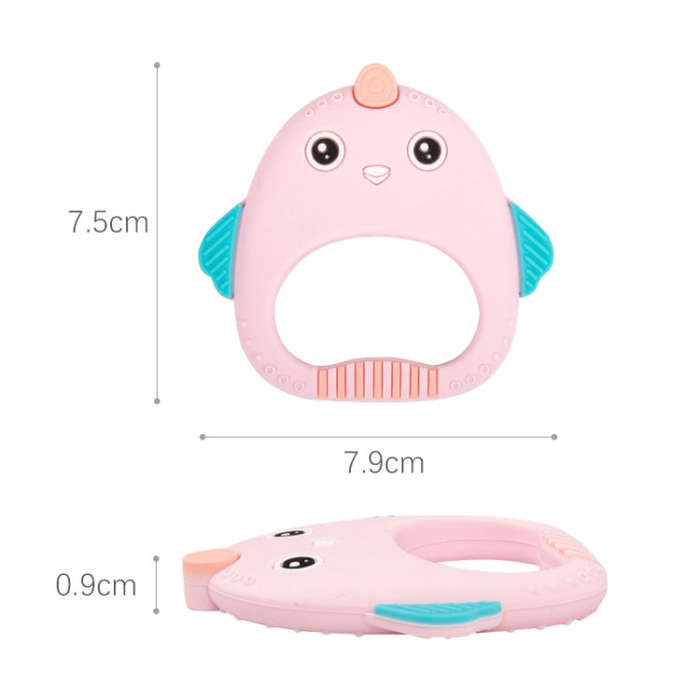 MJYJ019 Silicone Baby Teether Children Molar Stick Toy, Color: Pink