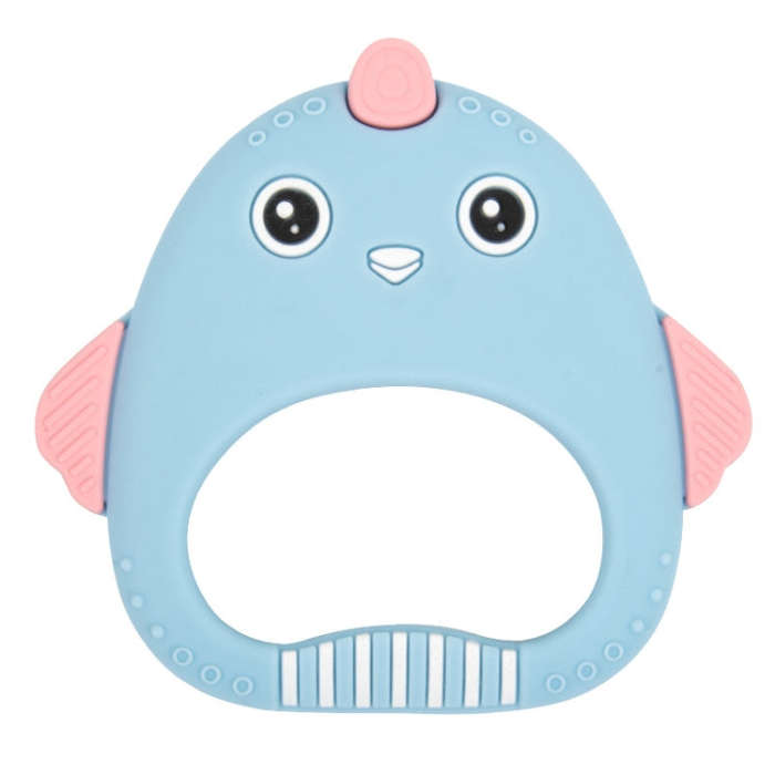 MJYJ019 Silicone Baby Teether Children Molar Stick Toy, Color: Blue