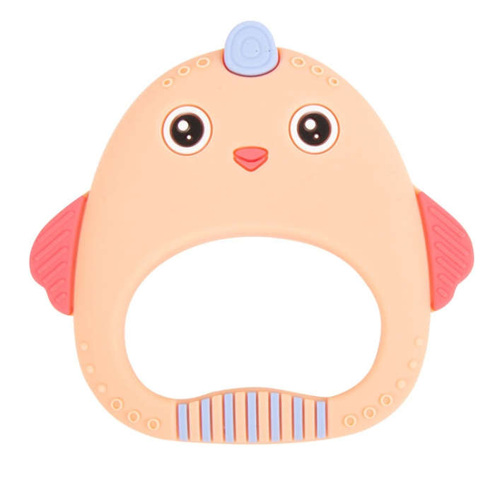 MJYJ019 Silicone Baby Teether Children Molar Stick Toy, Color: Orange