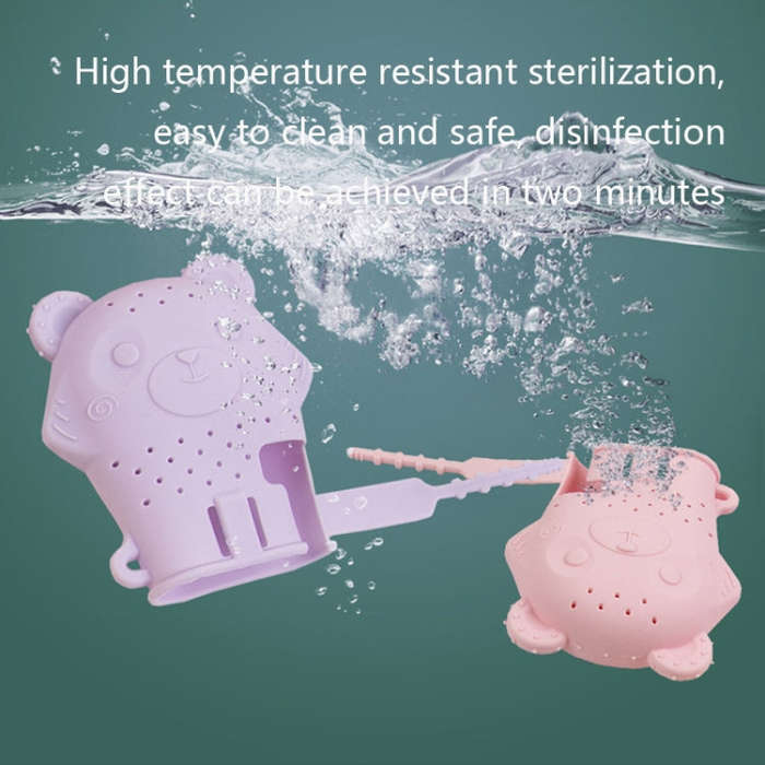2 PCS Baby Molar Gloves Children Soothing Silicone Teether Molar Stick Maternal And Child Toy(Pink)