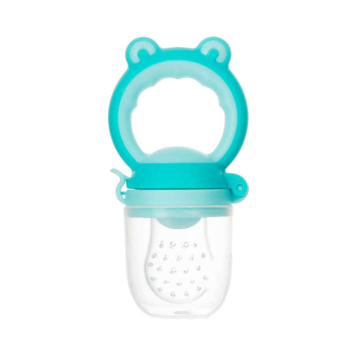 Baby Fruit And Vegetable Food Supplement Food Fruit Bite Bag(L Blue)