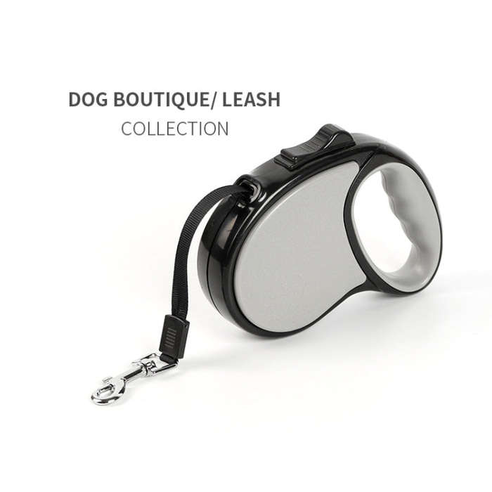 Traction Rope Automatic Retractable Tractor Portable Dog Leash Large 5m(Red)