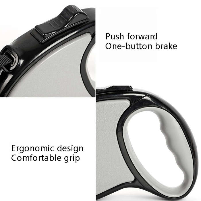 Traction Rope Automatic Retractable Tractor Portable Dog Leash Large 5m(Dark Blue)