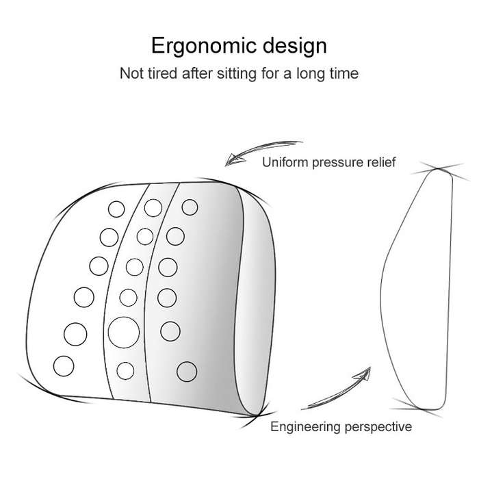 Lumbar Cushion Office Maternity Seat Cushion Car Lumbar Memory Foam Lumbar Pillow,Style: 3D Upgra...