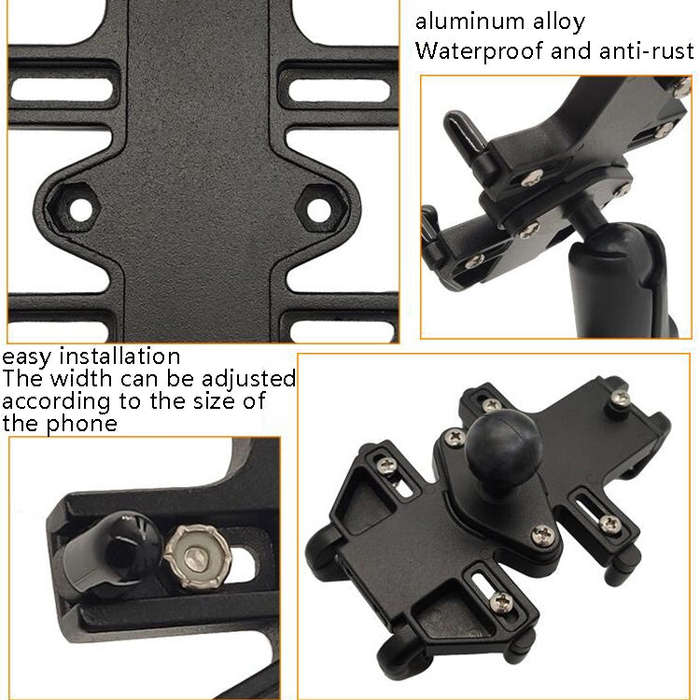 N-STAR NJN001 Motorcycle Bicycle Compatible Mobile Phone Bracket Aluminum Accessories Riding Equi...
