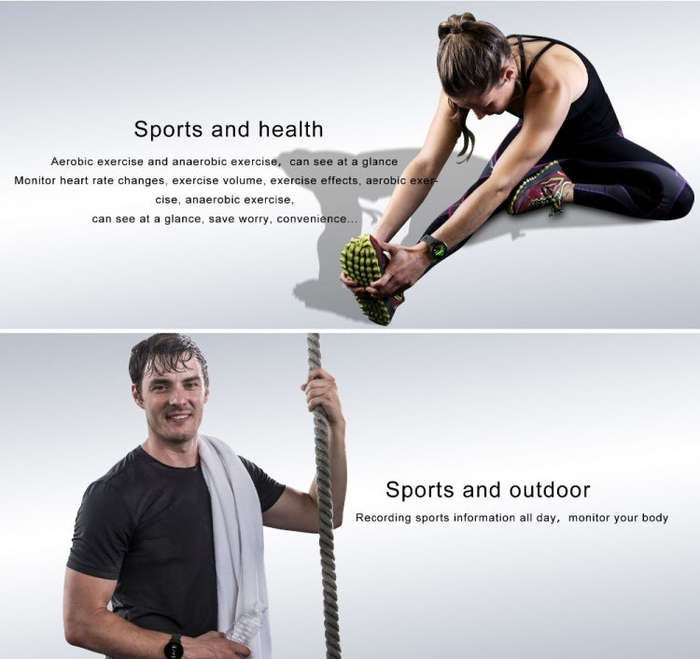 V11 Smartwatch Real-time Heart Rate Blood Pressure Monitor Multi-sport mode Breathing Light Smart...