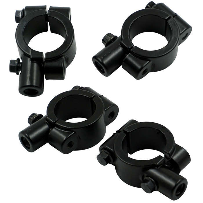 6 PCS Motorcycle Modification Accessories Handlebar Mirror Holder(M8 25mm Black)
