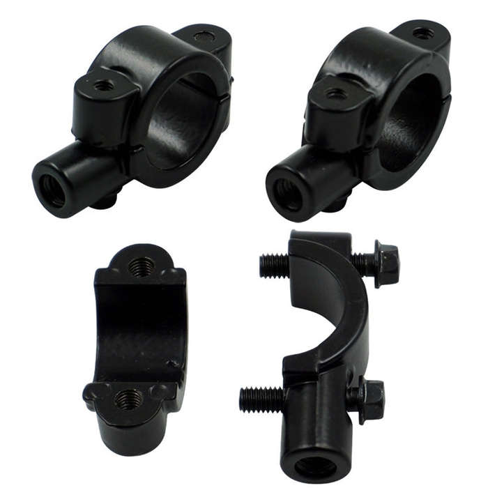 6 PCS Motorcycle Modification Accessories Handlebar Mirror Holder(M8 25mm Silver)