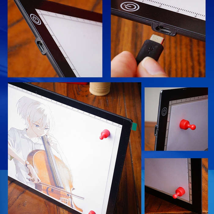 Copy Station Anime Drain Station LED Copy Board With Magnetic Suction Light Board Drawing Plate W...