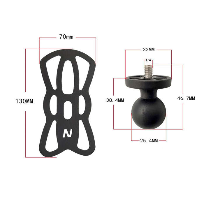 N-STAR N002 Motorcycle Bicycle Mobile Phone Bracket Riding Equipment(Small T Head)
