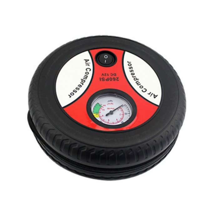 DC12V 12A Car Portable Air Pump Electric Car Tire Pump, Specification 25-cylinder Tire Inflata...