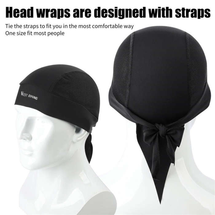 West Biking Summer Ice Silk Pirate Cap Riding Cap Men And Women  Outdoor Windproof Sunscreen Head...