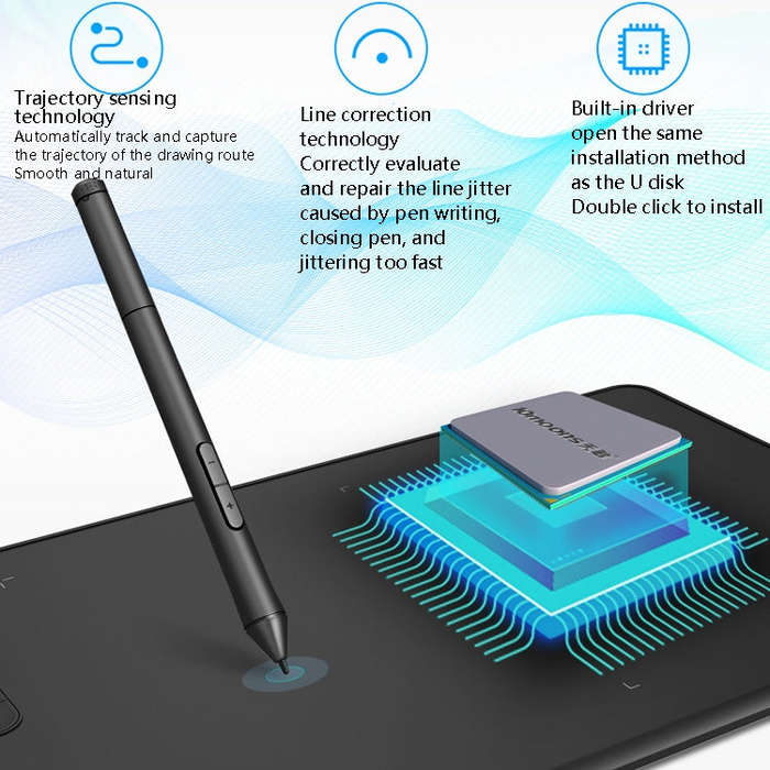 10Moons  G12 Digital Board Can Be Connected To Mobile Phone Hand Drawn Board Computer Painting Bo...